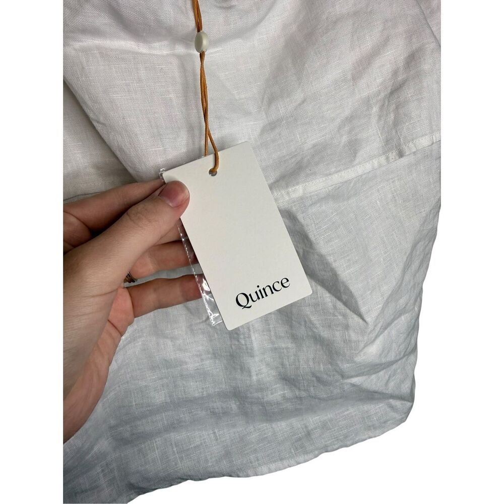 Quince Cream Linen-Look Layered Square-Neck Tank - Picture 8 of 10
